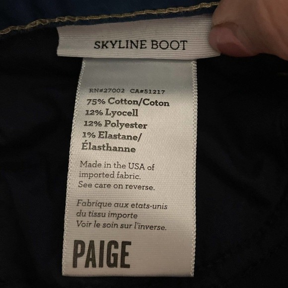 Paige Jeans Women Size 28 Blue Skyline Boot Medium Wash Denim Bootcut - Picture 7 of 9